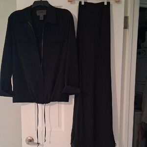 Vince Classic Black Jacket and Trousers